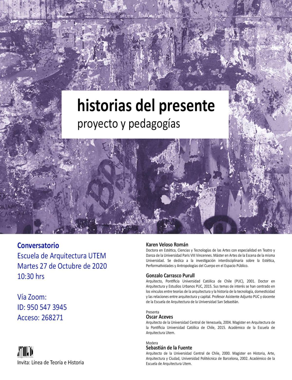 Historias del presente: proyecto y&nbsp;pedagogías