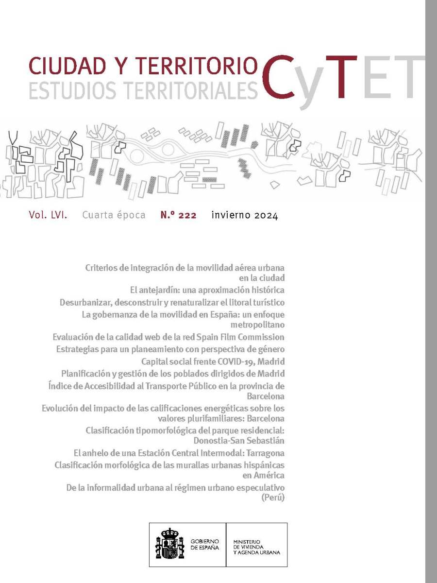 Ciudad y Territorio Vol. LVI, Nº&nbsp;22